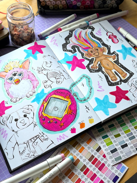 Matte 90s Troll Sticker