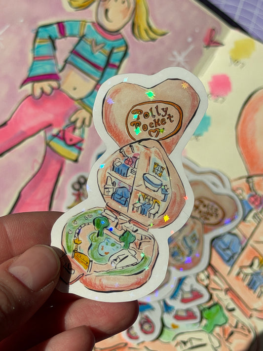 Holographic Polly Pocket Sticker
