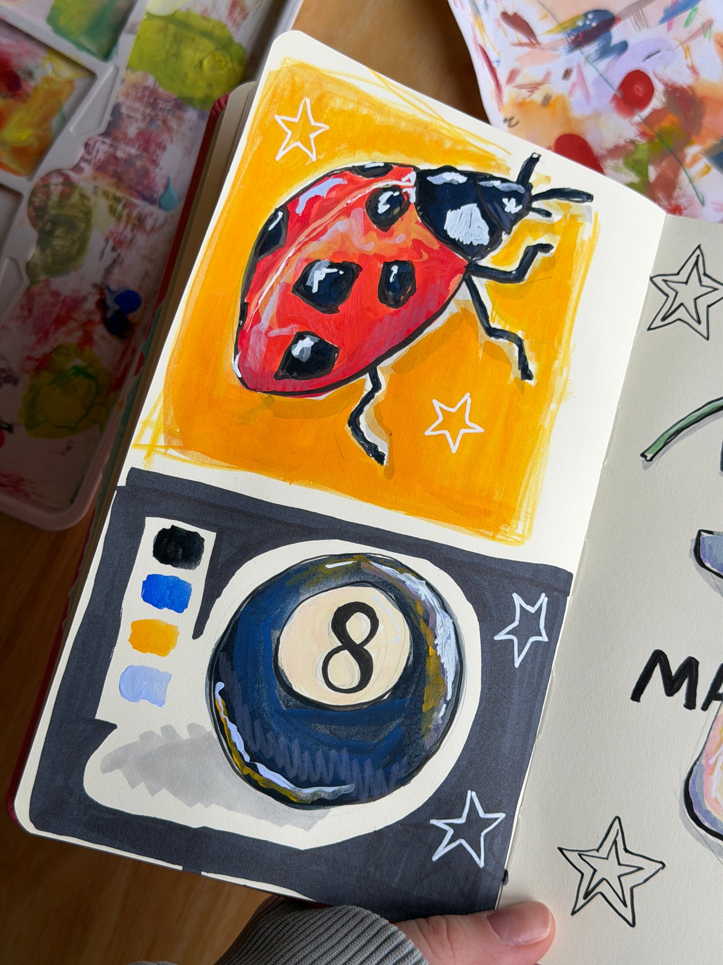 Holographic 8 Ball Sticker